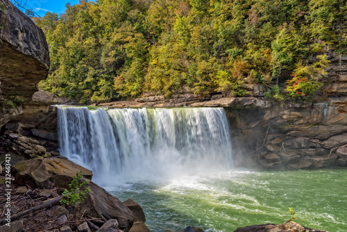 Waterfall At Cumberland Falls State Park In Kentucky