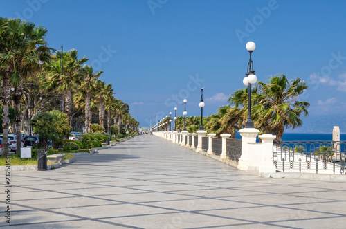 Reggio di Calabria promenade Lungomare Falcomata, Southern Italy