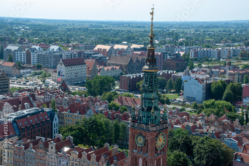 Blick über Danzig, Polen aus der Vogelperspektive
