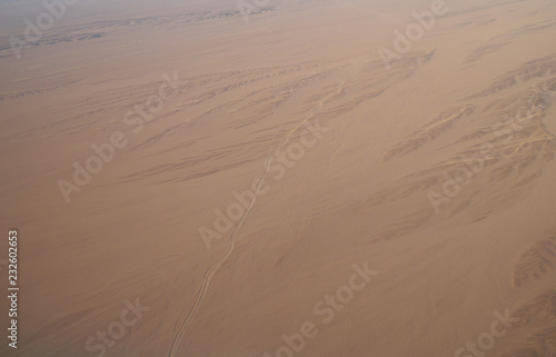 aerial view desert ,Egypt
