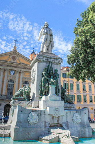 Garibaldi's monument de Nice Côte d’Azur France