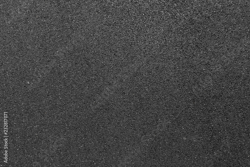 Black smooth asphalt road texture background top view