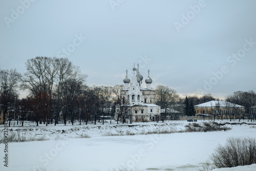 Winter view on Saint Sophia Cathedral in Vologda, Russia