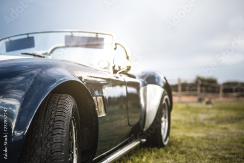 Beautiful classic vintage sport car