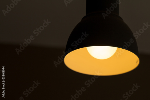 Black ceiling lamp