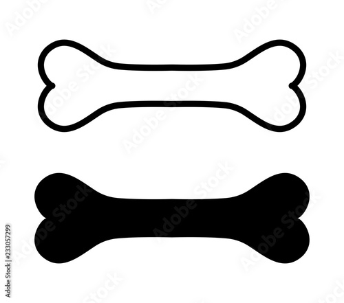 Dog bone icons. Vector