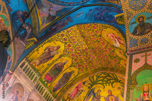Interior of Sioni Cathedral of the Dormition in Tbilisi, Georgia