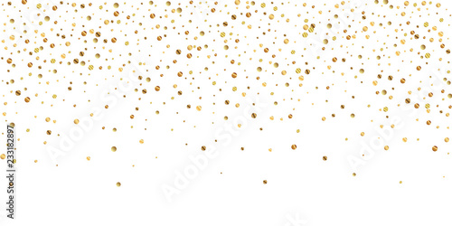 Sparse gold confetti luxury sparkling confetti. Sc