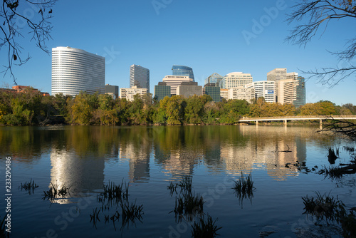 Downtown Alexandria Virginia Buildings Reflected in the Potomac River