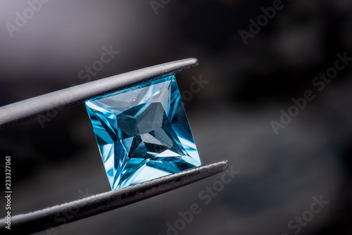 Blue topaz gemstone jewelry.