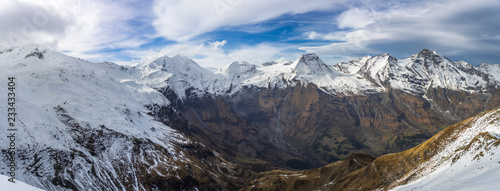 glocknergruppe, mountains in winter in the austrian alps