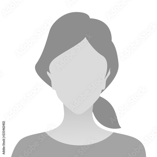 Person gray photo placeholder woman