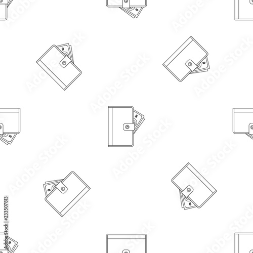 Purse pattern seamless vector repeat geometric for any web design