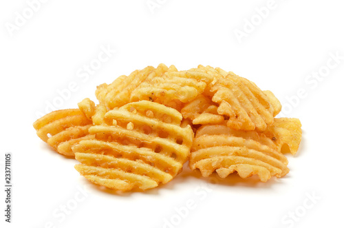 Crispy potato waffles fries