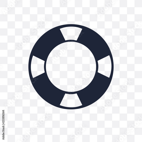 Life preserver transparent icon. Life preserver symbol design from Nautical collection.