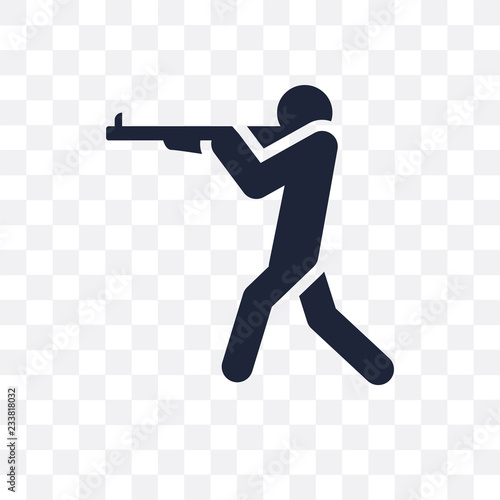 man Shooting transparent icon. man Shooting symbol design from People collection.