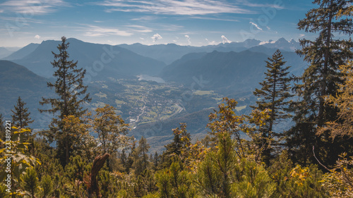 Beautiful alpine view at the Kathrin summit-Bad Ischl-Salzburg-Austria