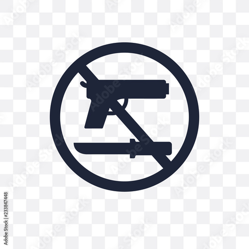 No weapons transparent icon. No weapons symbol design from Political collection.