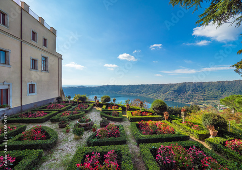 Nemi (Italy) - A nice little town in the metropolitan city of Rome, on the hill overlooking the Lake Nemi, a volcanic crater lake.