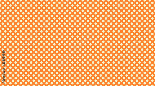 polka dot pattern background in yellow and orange, classic retro wallpaper design