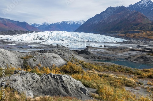 氷河の氷 Matanuska Glacier in alaska