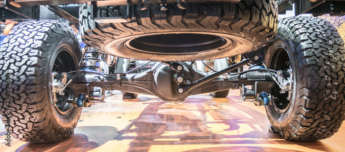 Undercarriage of a new car