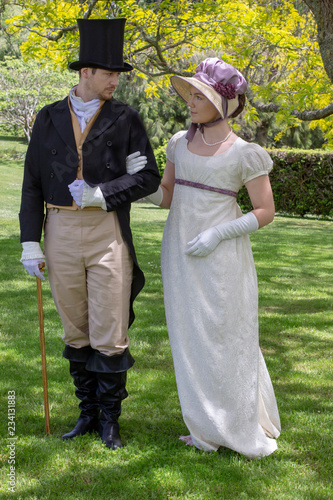 Regency couple in love