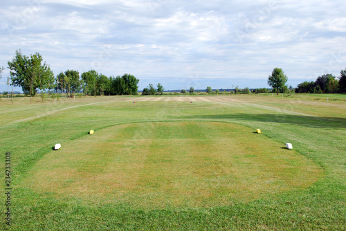 golf course tee box landscape