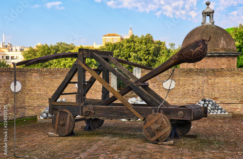 medieval catapult in Rome