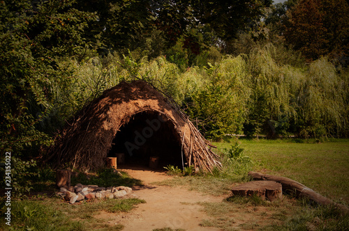 paleolithic or neolithic hut in Biskupin, Poland