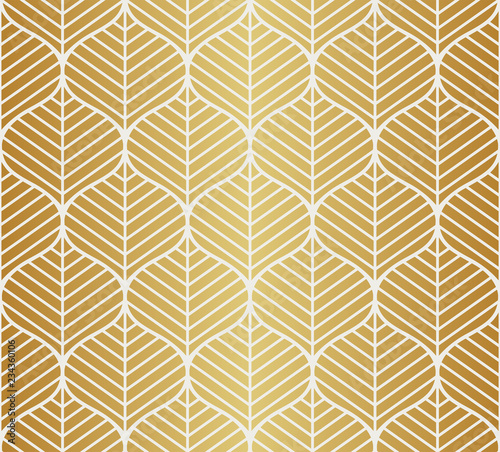 Vector Leaves Seamless Pattern. Abstract Grid Background. Geometric texture.