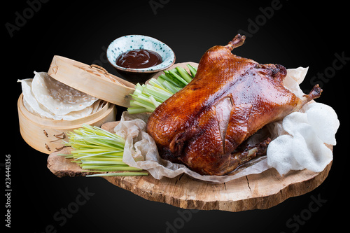 Peking duck on wooden Board