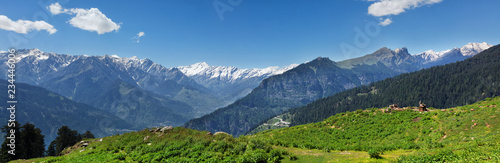 Panorama of Himalayas, India