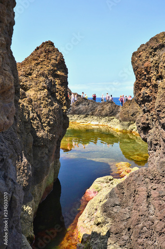  Natural lava-rock pools complex at Porto Moniz, Madeira island, Portugal