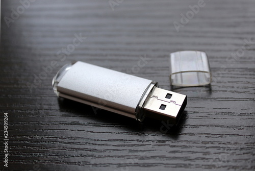 usb flash drive gray with