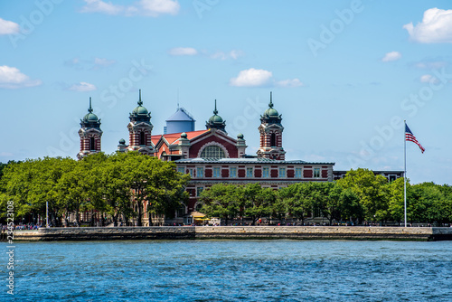 Ellis Island in New York Harbor