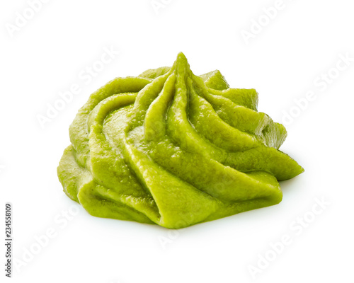 Wasabi isolated on a white background.