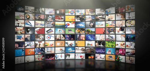 Television streaming video. Media TV on demand