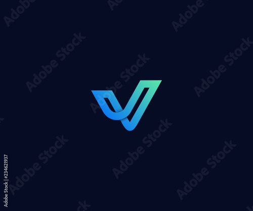 letter V logo designs template