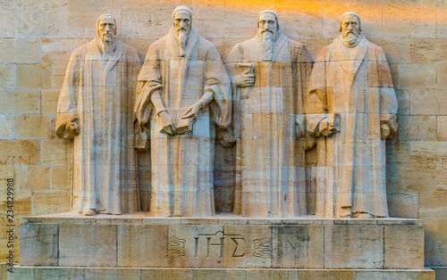 Wall of the reformators in the swiss city Geneva