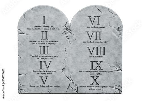 The Ten Commandments, 3D rendering