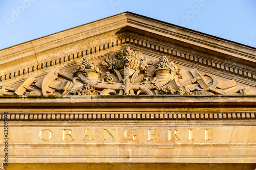 Park of orangerie museum, Photo image a Beautiful panoramic view of Paris Metropolitan City