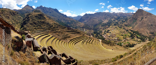The Sacred Valley of the Incas is located between the towns of Pisac and Ollantaytambo. Peru