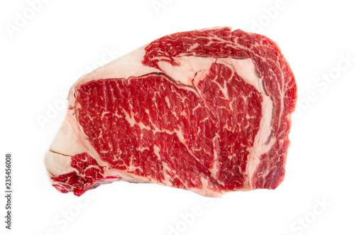 raw ribeye steak