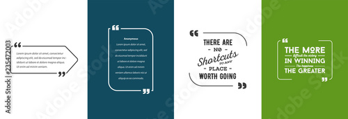 Remark Quote Template Bubble. Template Vector Set.