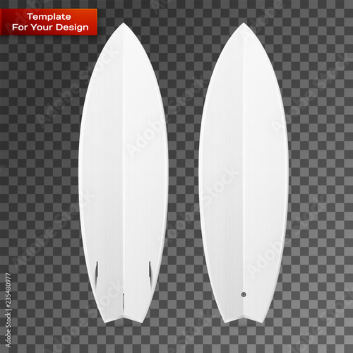Two-sided blank surfboard