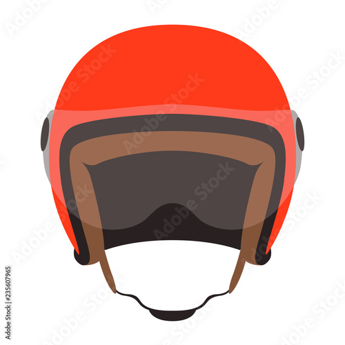 motorcycle helmet vector illustration ,flat style