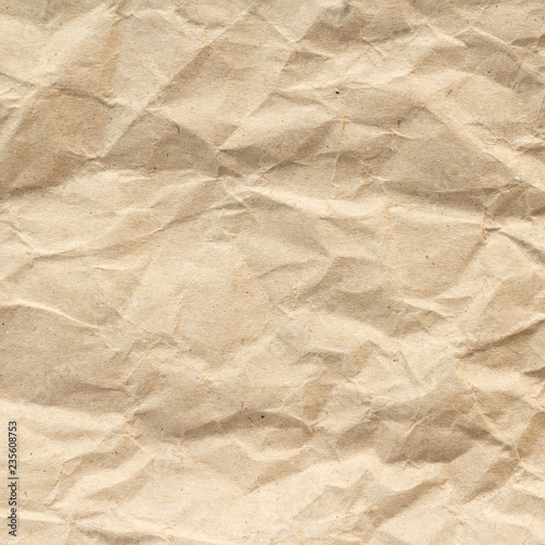 Brown wrinkle recycle paper background