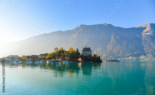 Beautiful scenery of Lake Brienz, Switzerland