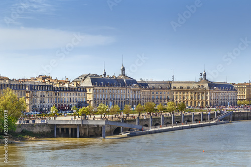 View of Bordeaux city center, France